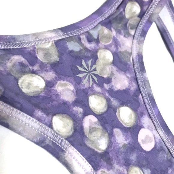 💜♡VIDEO-FREE WITH PURCHASE over $40 Pretty Purple Dot Athleta Tank - So soft!!! - Picture 8 of 11